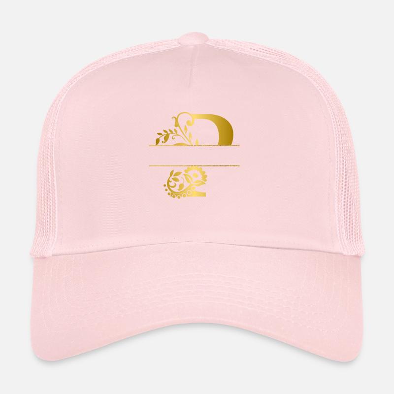 Personalised floral gilt letter p - gift idea Trucker Cap