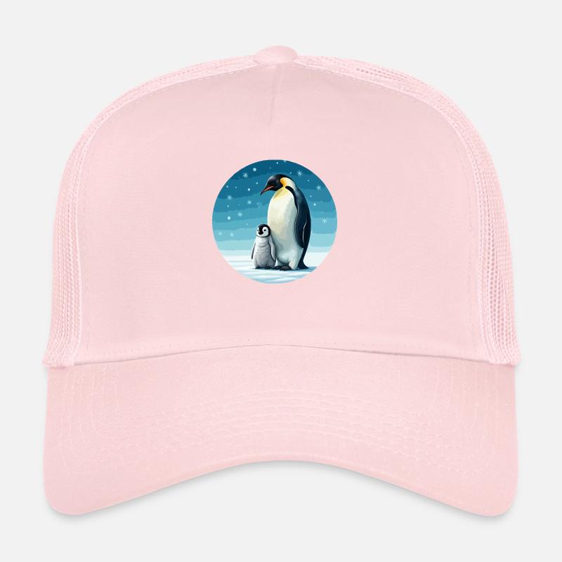 Emperor penguin with child Trucker Cap