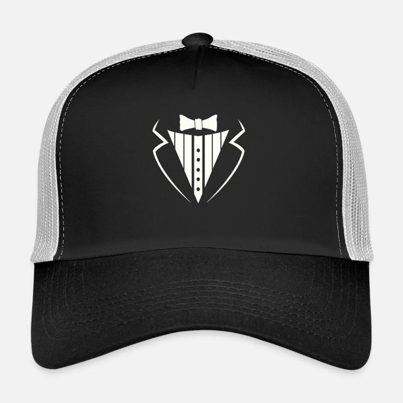 Costume Texedo - Casquette trucker  - noir/gris pierre