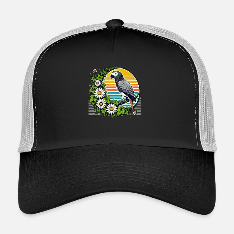 African Grey Parrot Trucker Cap