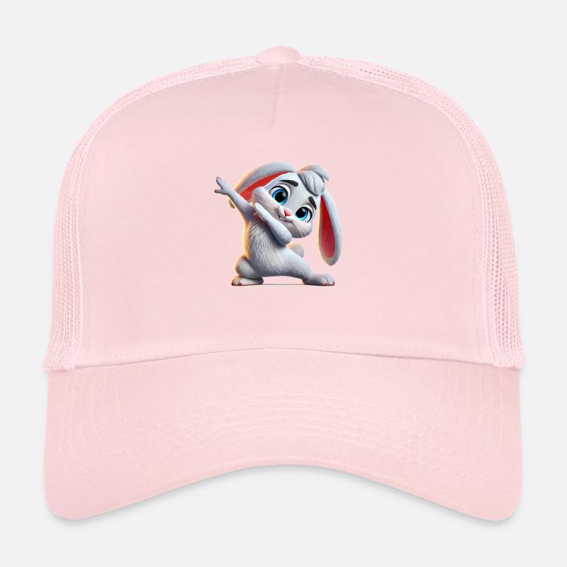 Bunny Dabbing Comic Trucker Cap