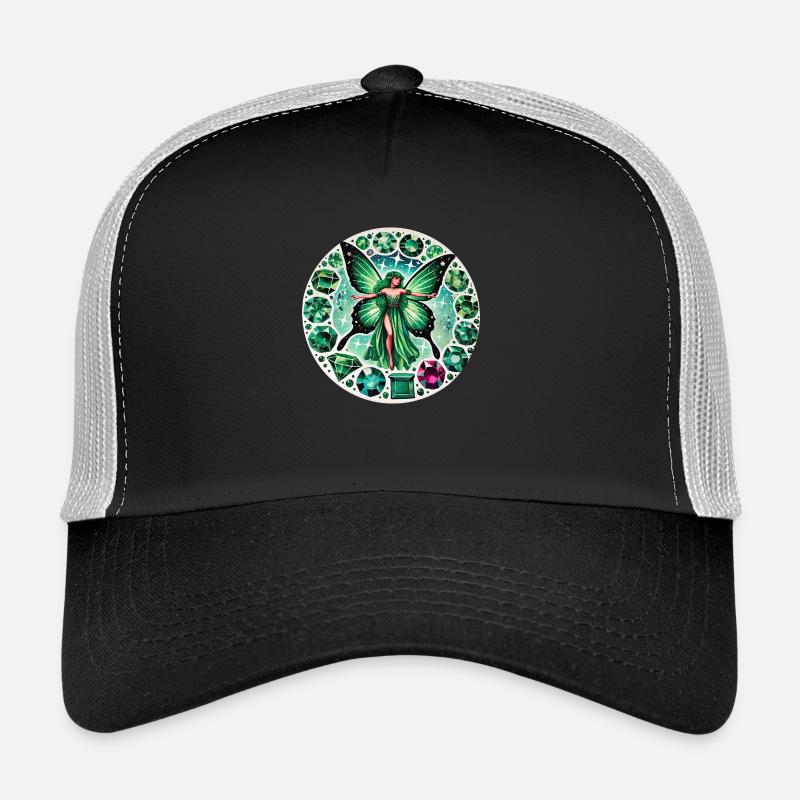 Fée Émeraude Vert Fantasy Art Casquette trucker 