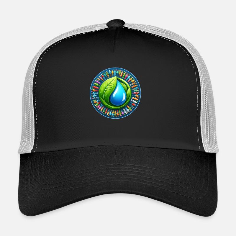 Nature and Environment Logo - Trucker Cap - black/stone grey