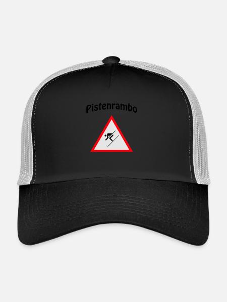 Piste Rambo - Trucker Cap - black/stone grey - Front