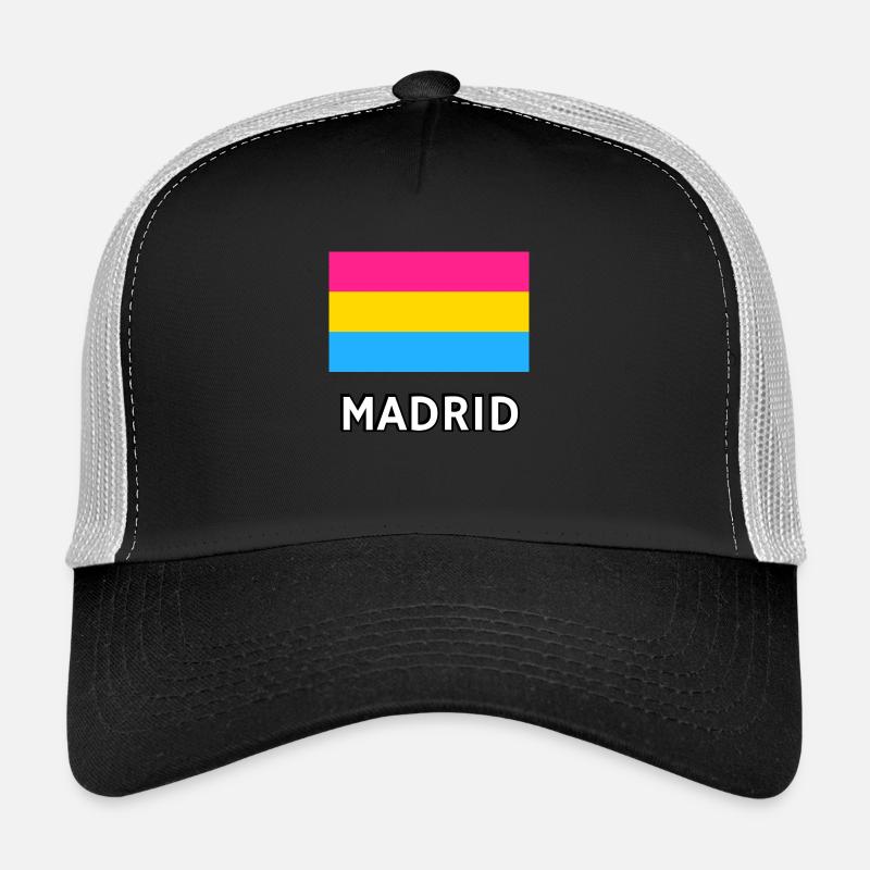Pan Pride Drapeau Madrid Casquette trucker 