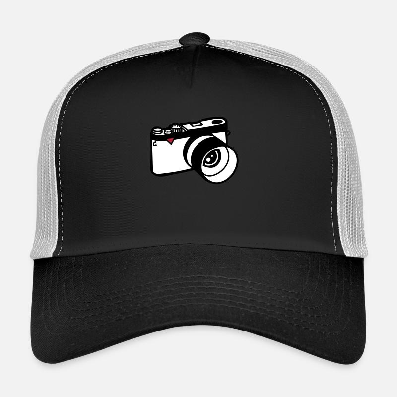 Kamera - Trucker Cap - Schwarz/Steingrau