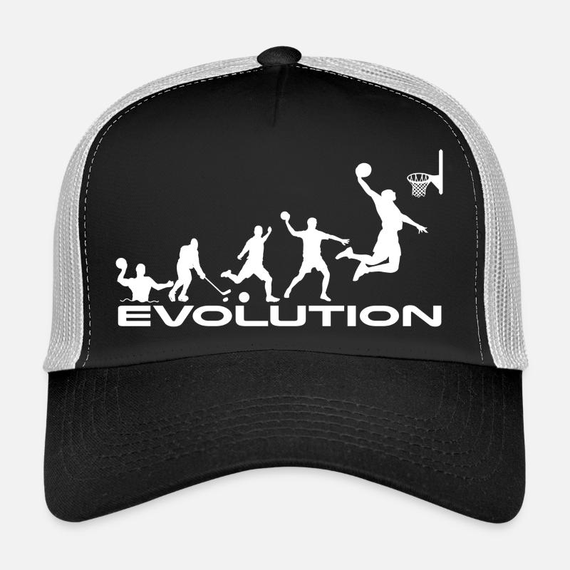 Basketball Evolution Trucker Cap