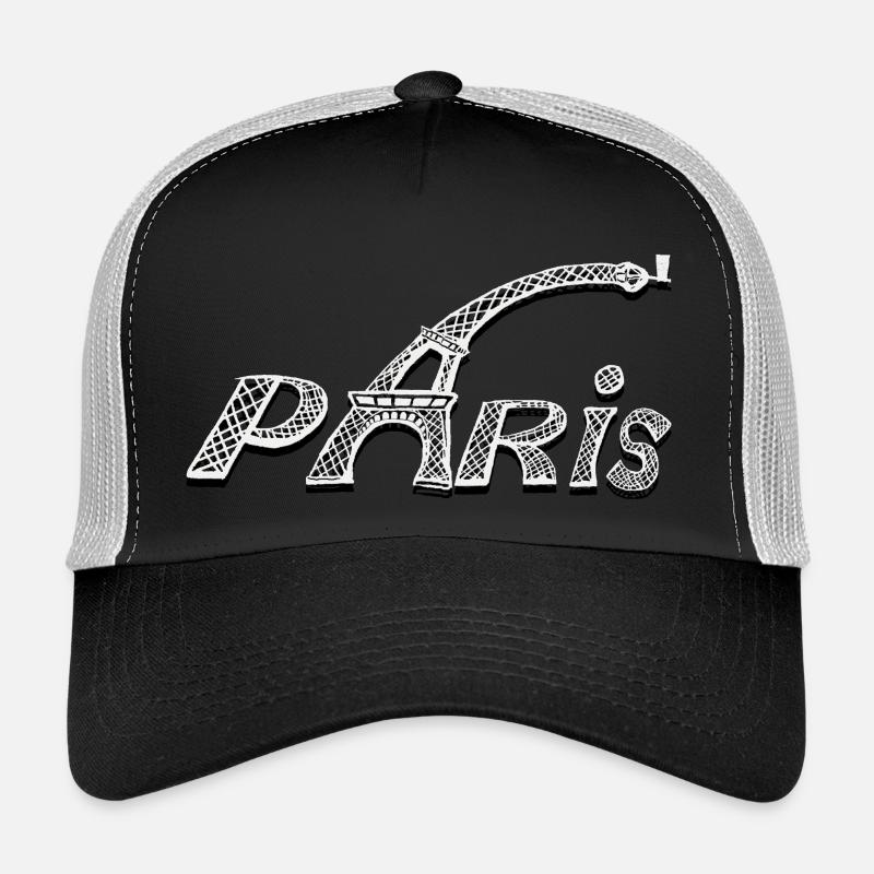 PARIS - Trucker Cap - Schwarz/Steingrau