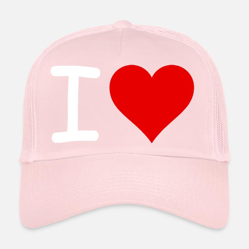 iheart_white Trucker Cap