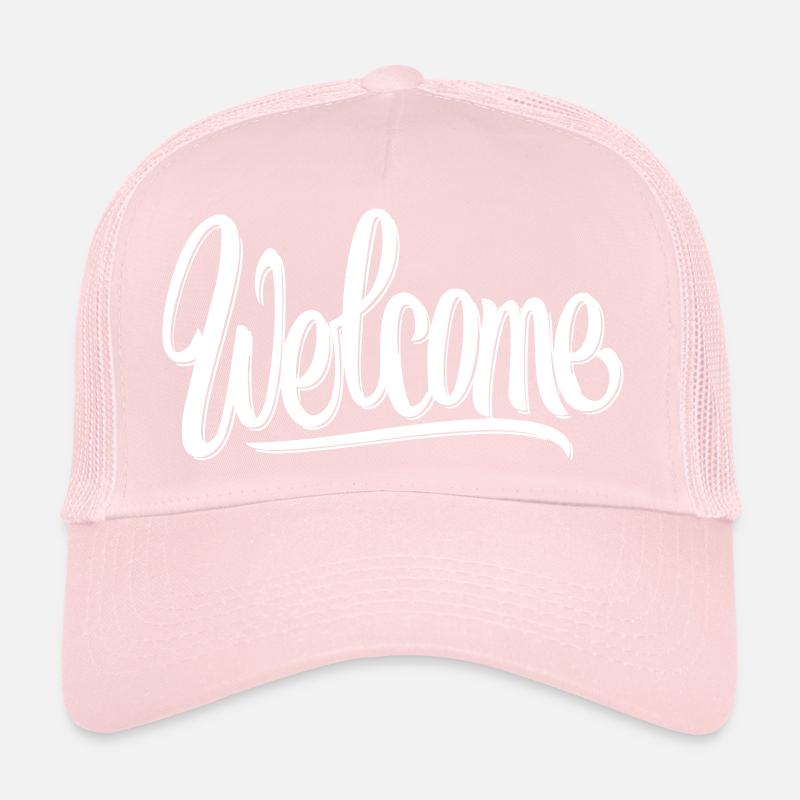 Welcome Font Trucker Cap