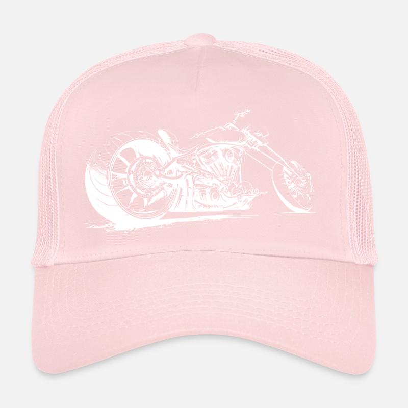 Chopper Motorcycle Design Motorcycle Club Motorcycle Casquette trucker 