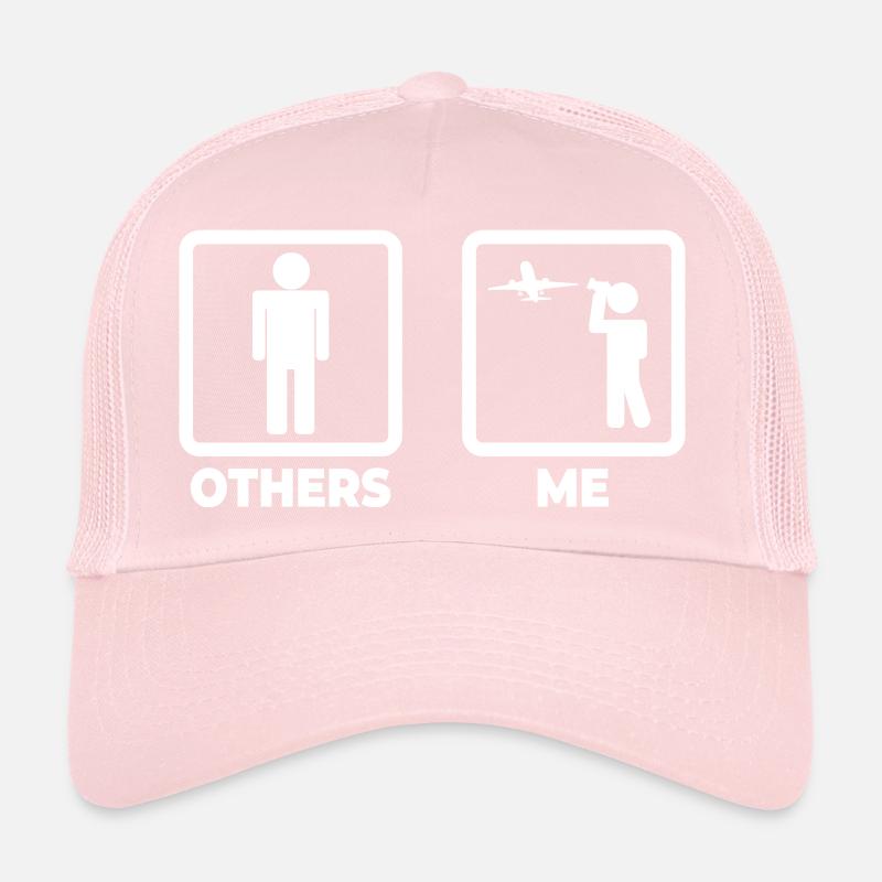 Planespotter Stick Figure Trucker Cap