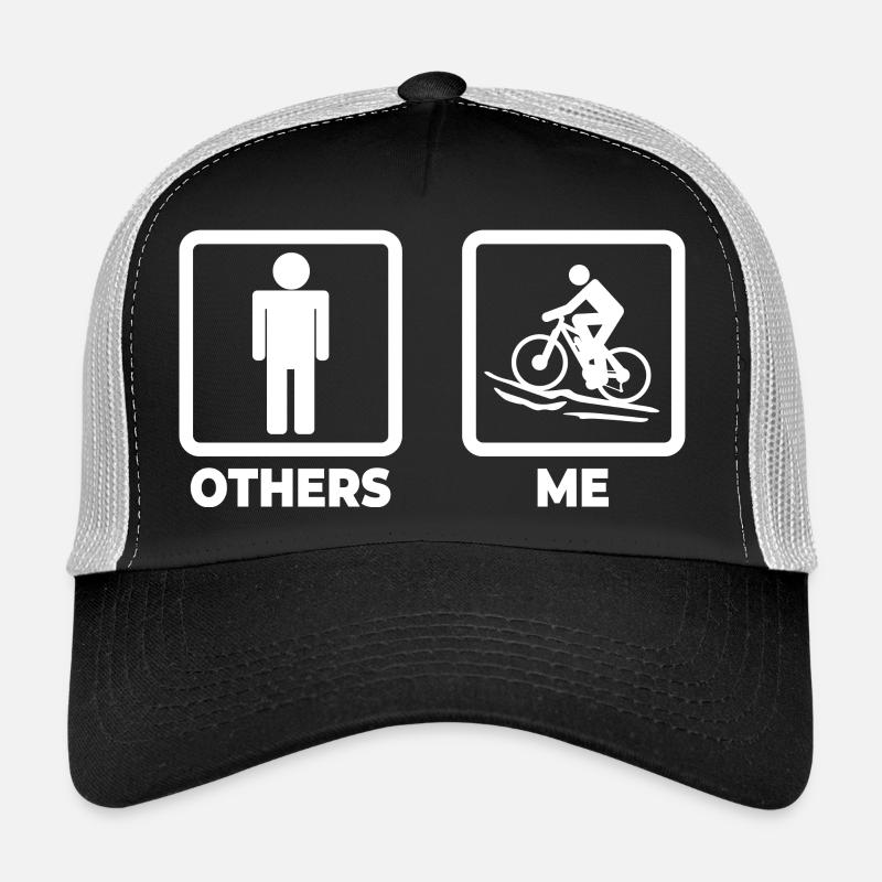 Figurines en bâton de vélo de montagne Casquette trucker 