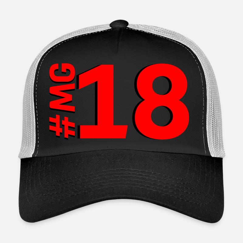 MG18 - Casquette trucker - noir/gris pierre