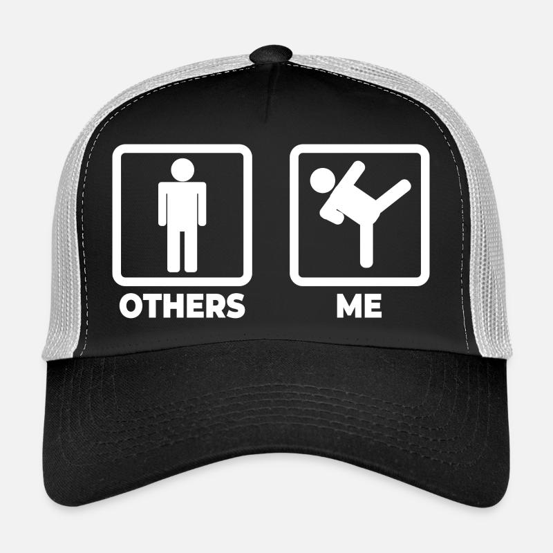 Karate Stick Figure Trucker Cap