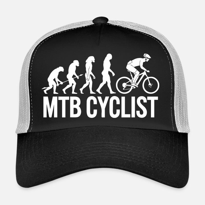Evolution einer MTB-Radfahrer-Silhouette Trucker Cap