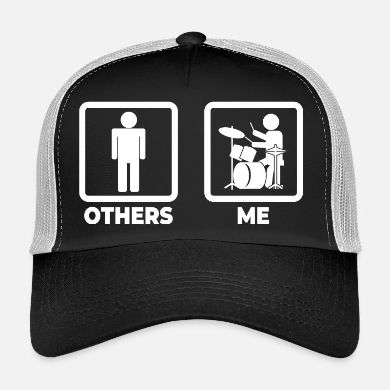 Drummer stick figure Trucker Cap