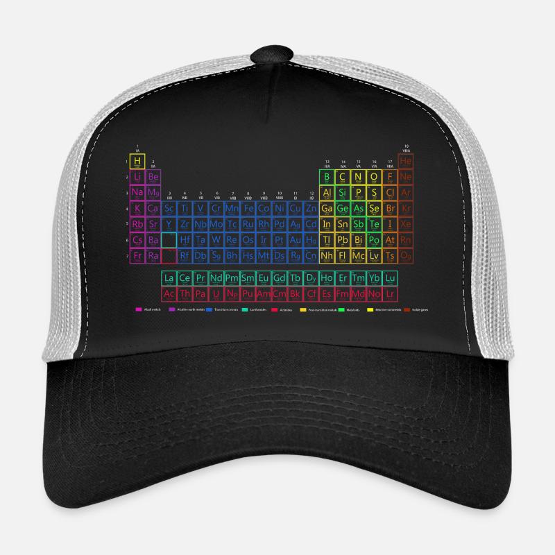 Periodensystem der chemischen Elemente. Trucker Cap