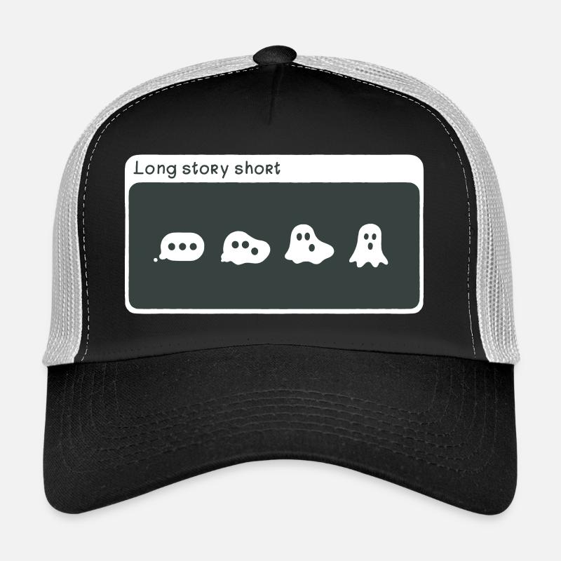 Cute Speak Bubble To Ghost Progression - Trucker Cap - black/stone grey