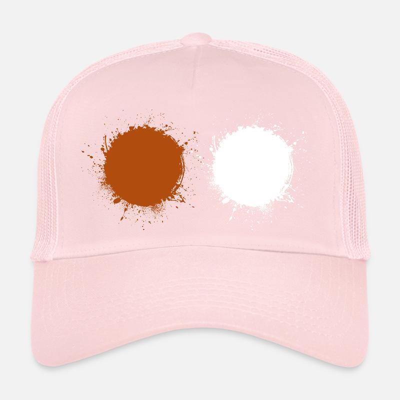 Braun Weiß Trucker Cap