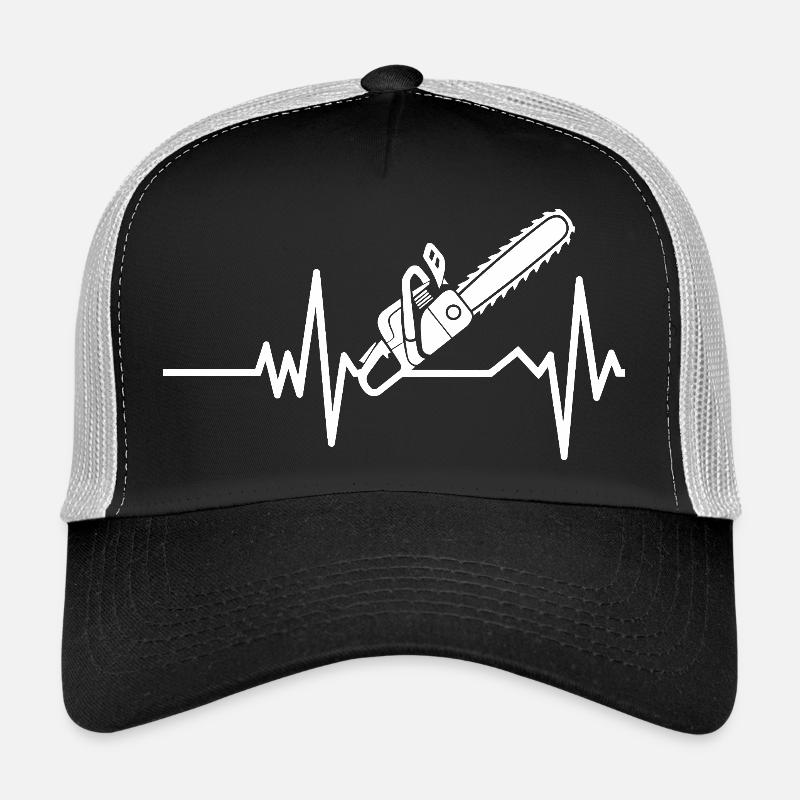 Conception de la tronçonneuse Heartbeat Casquette trucker 