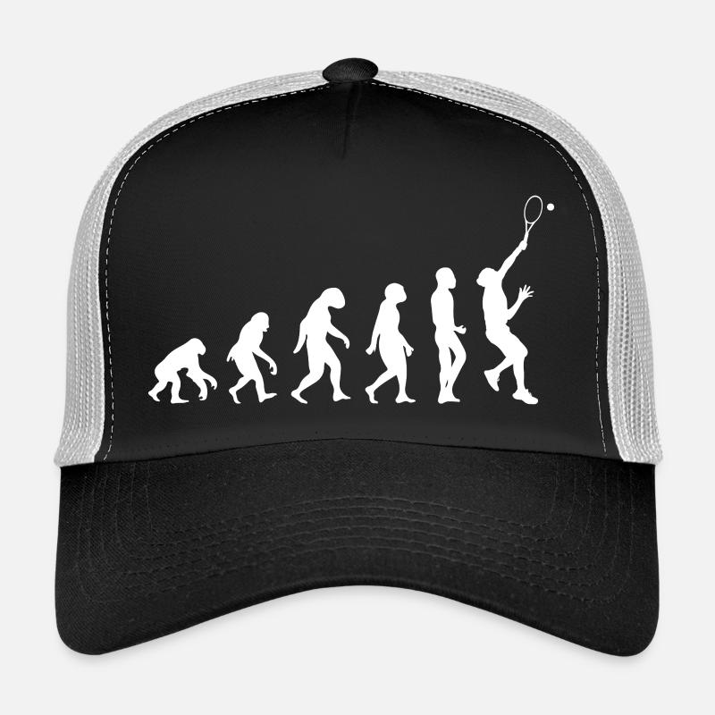 Évolution du tennis - Casquette trucker - noir/gris pierre