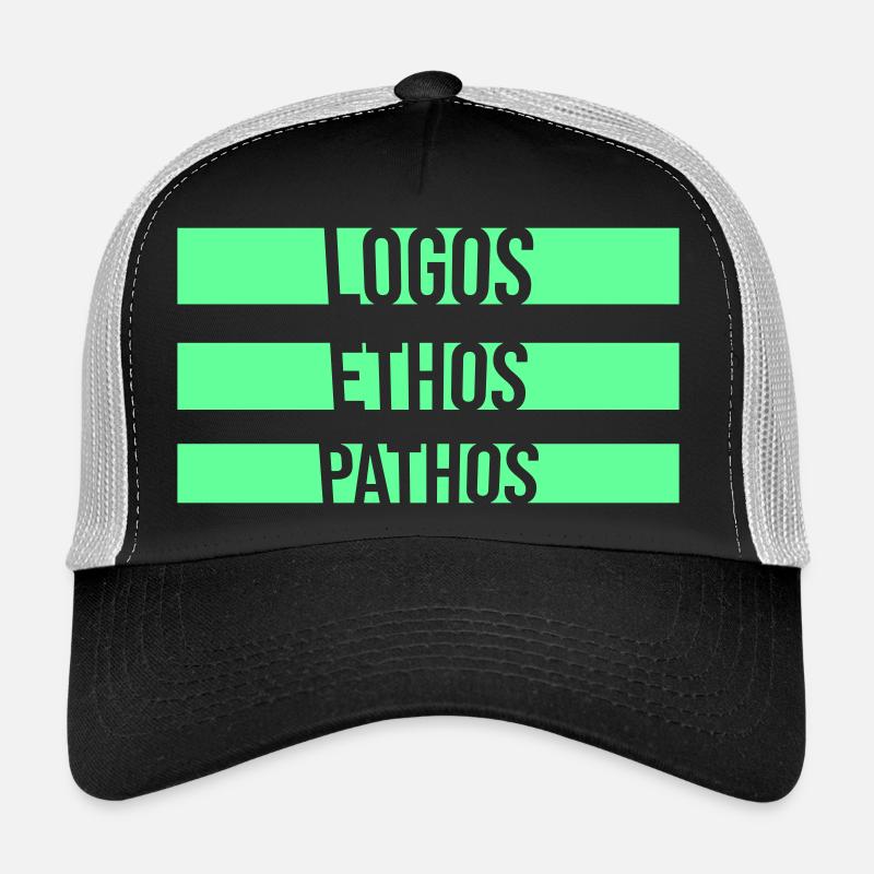Logos Ethos Pathos Rhetorik Philosophie Student Trucker Cap