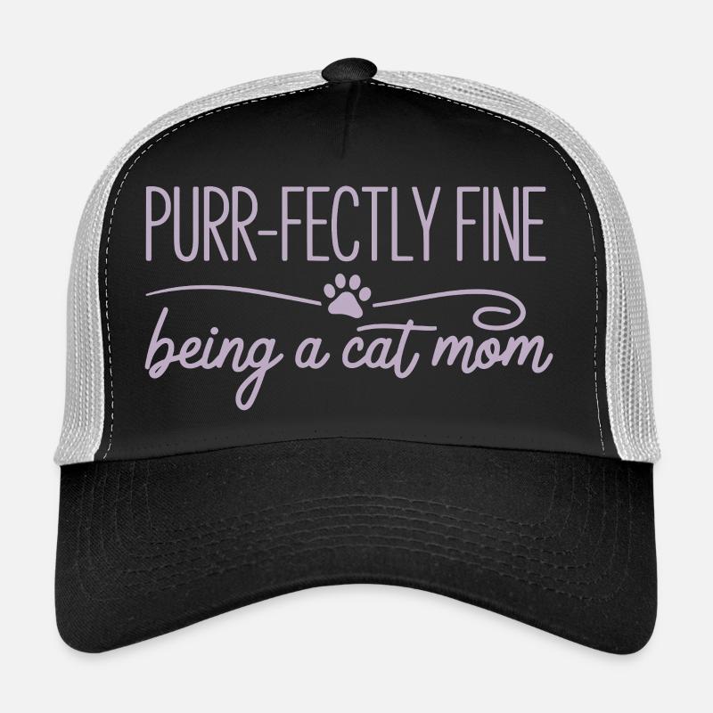 Ronronner Parfaitement Belle Être Maman Chat Katzenmama Casquette trucker 