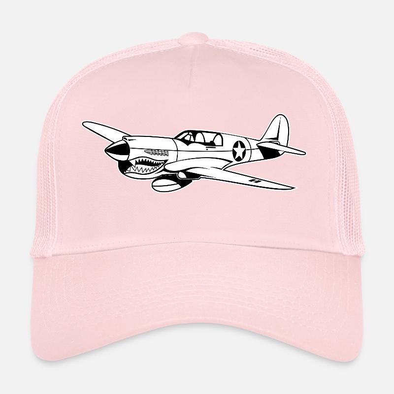 Fighter / pilote de chasse Warhawk 02_weiß Casquette trucker 