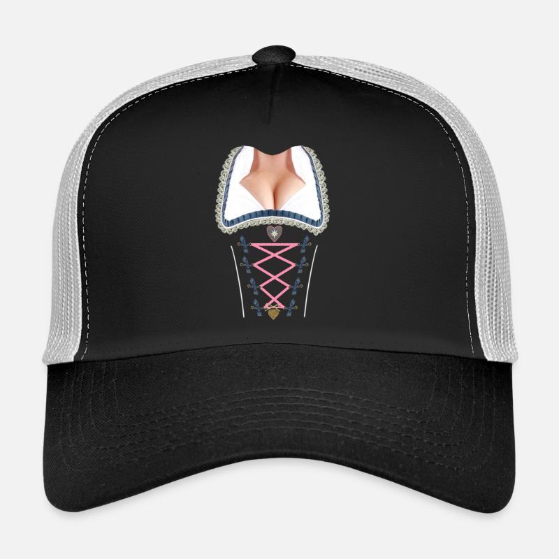dirndlall - Trucker Cap - Schwarz/Steingrau