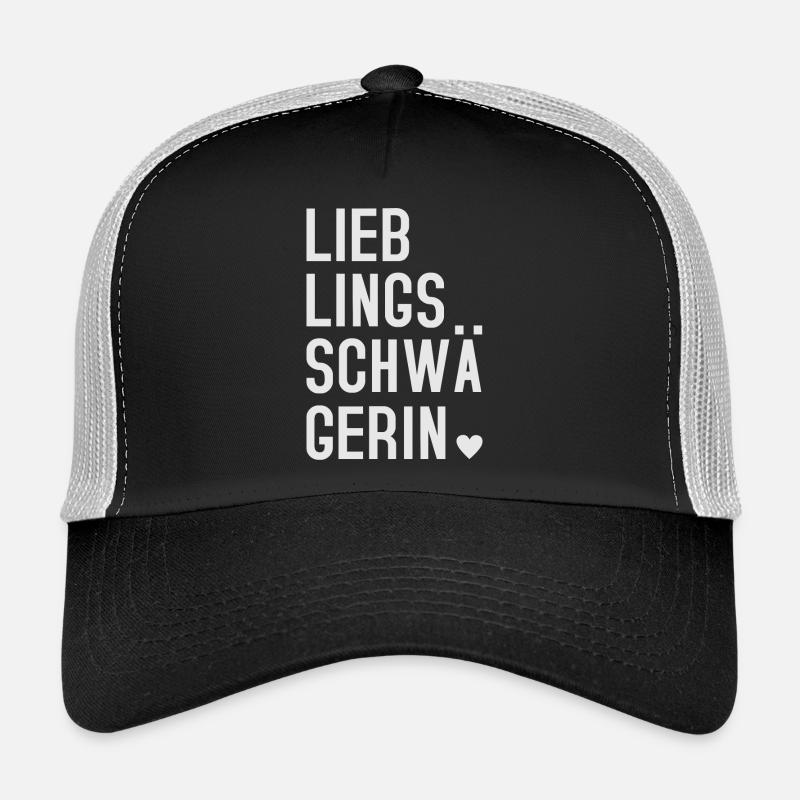 Lieblingsschwägerin - Trucker Cap - Schwarz/Steingrau