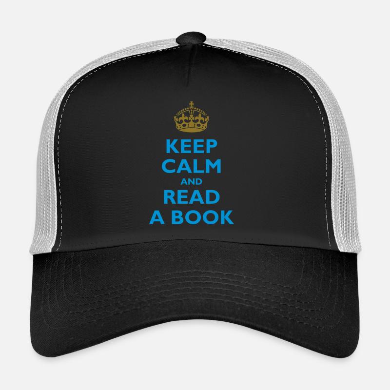 Keep calm and read a book Casquette trucker 