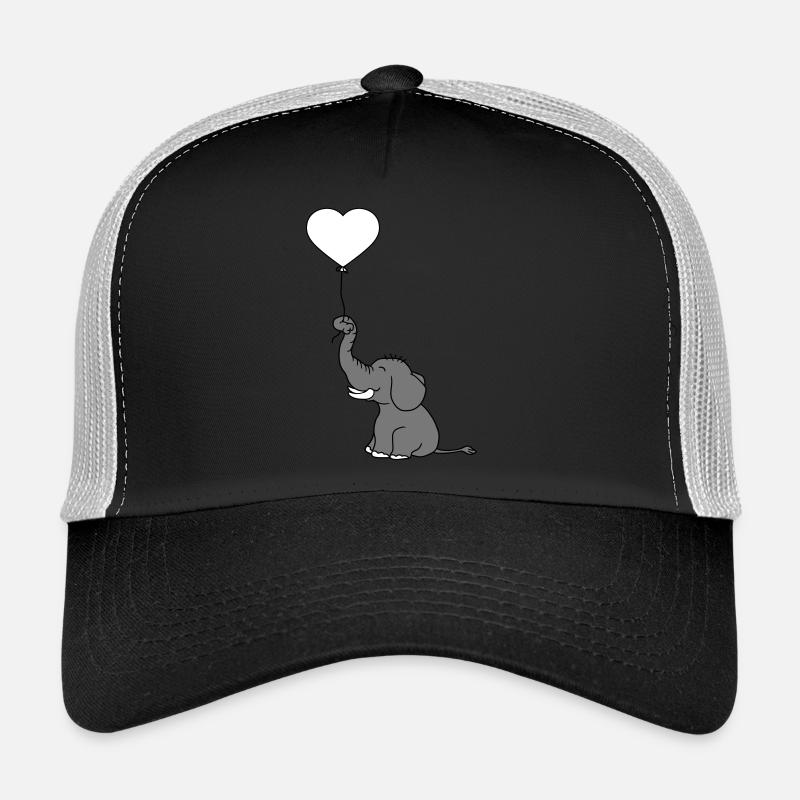 luftballon herz form liebe elefant gluecklich nied Trucker Cap
