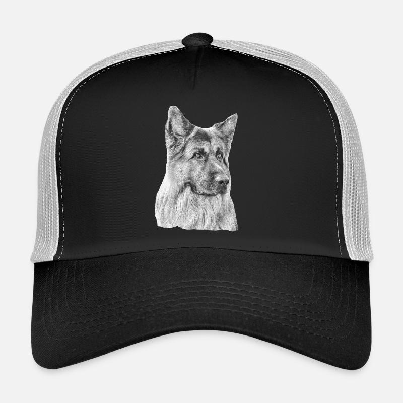 Old German Shepherd German Shepherd Trucker Cap