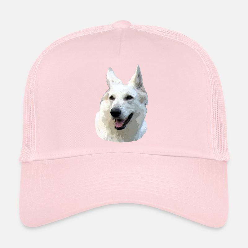 Berger Blanc Casquette trucker 