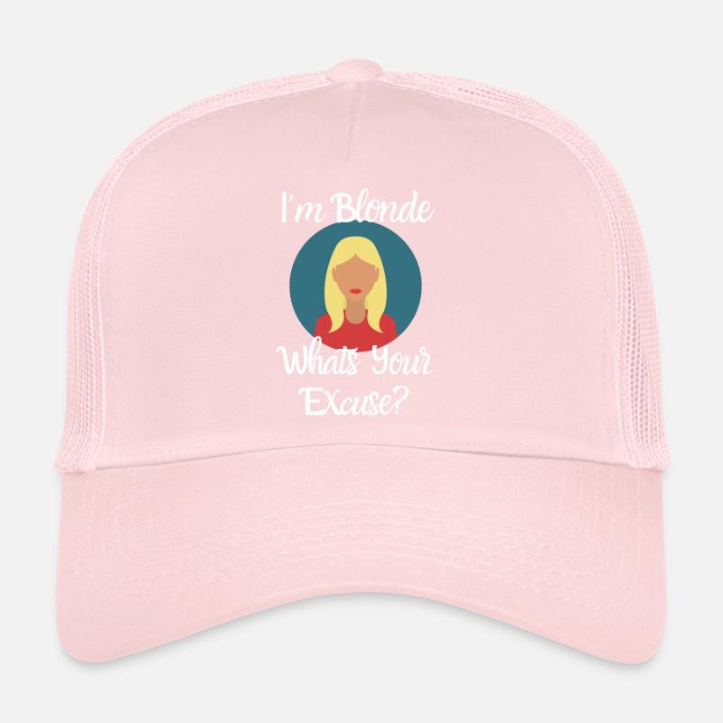 Cheveux blonds Casquette trucker 