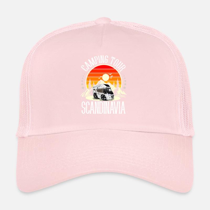 Camping Camper Camping Scandinavie Casquette trucker 