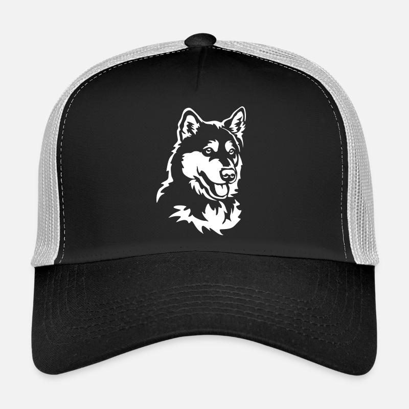 Alaskan Malamute Head "Black Edition" Trucker Cap