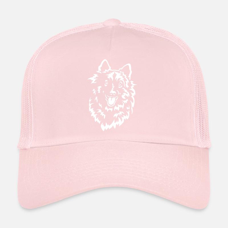 Wolfsspitz Head « Black Edition » Casquette trucker 