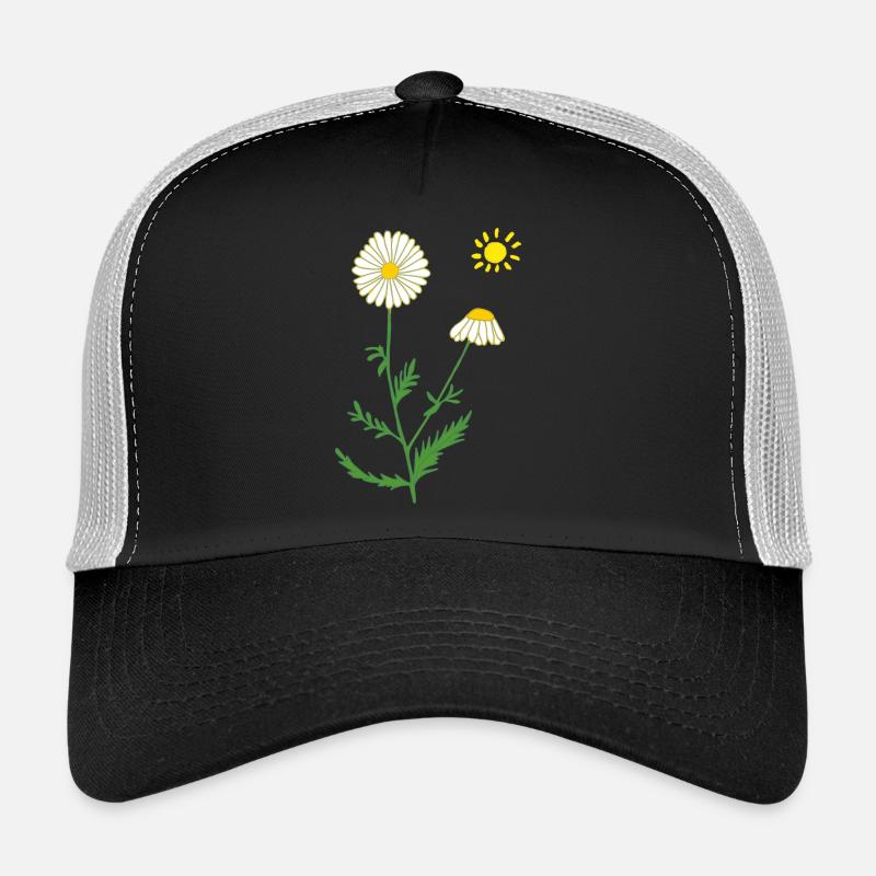 Camomille avec soleil Casquette trucker 