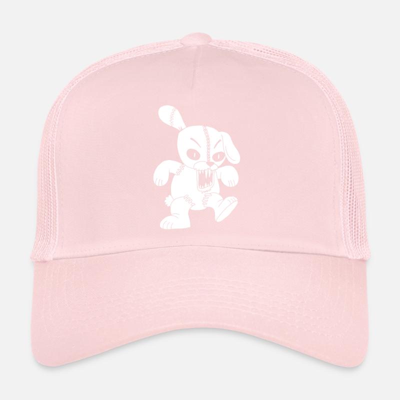 Monstrous white rabbit Trucker Cap
