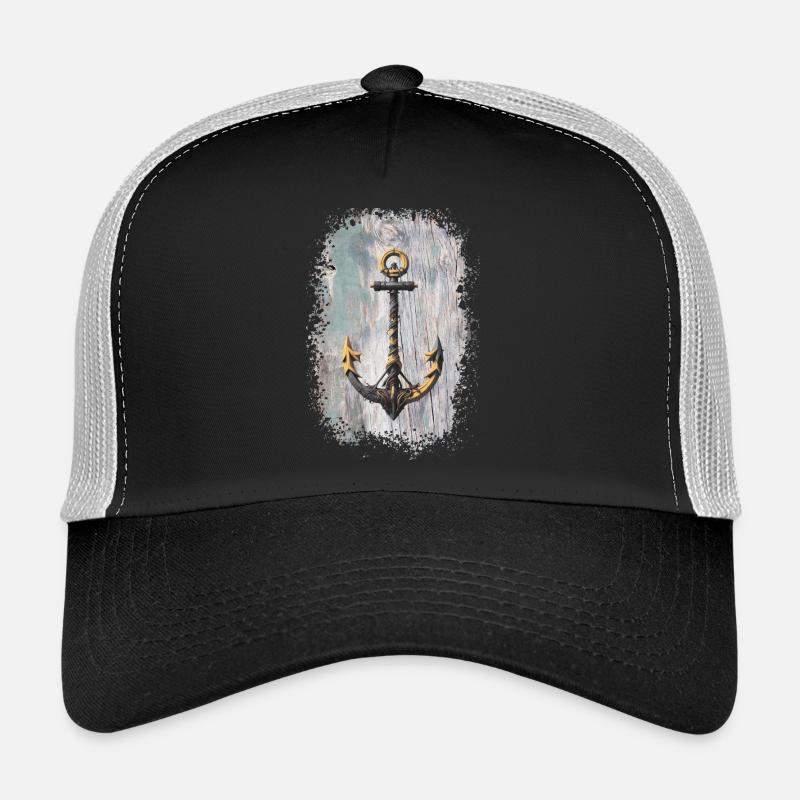 Anchor Tattoo Rope Art Trucker Cap
