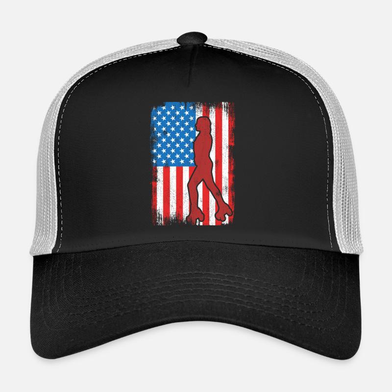 July 4 Roller Skating USA Trucker Cap