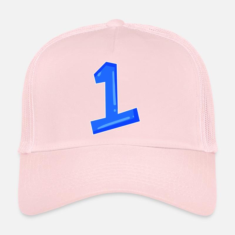 Numéro 1 bleu Casquette trucker 