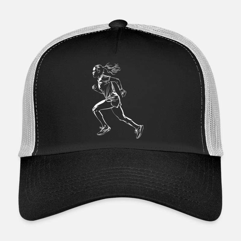 Läuferin Skizze Trucker Cap