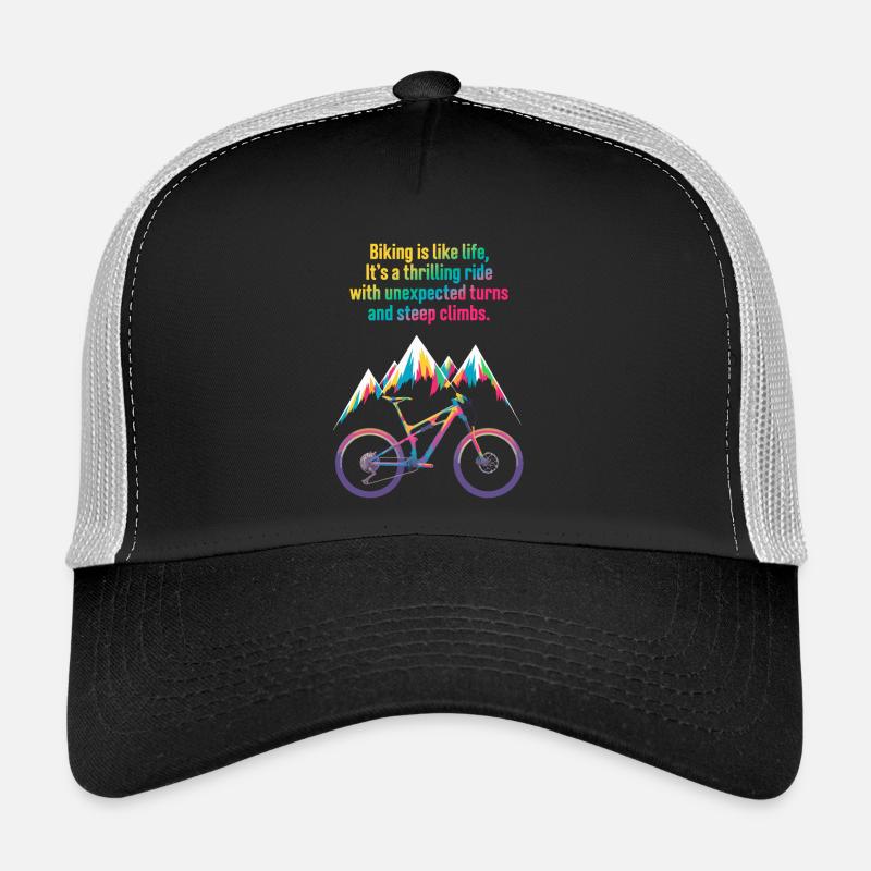 Conception de citation de VTT Vivid Casquette trucker 