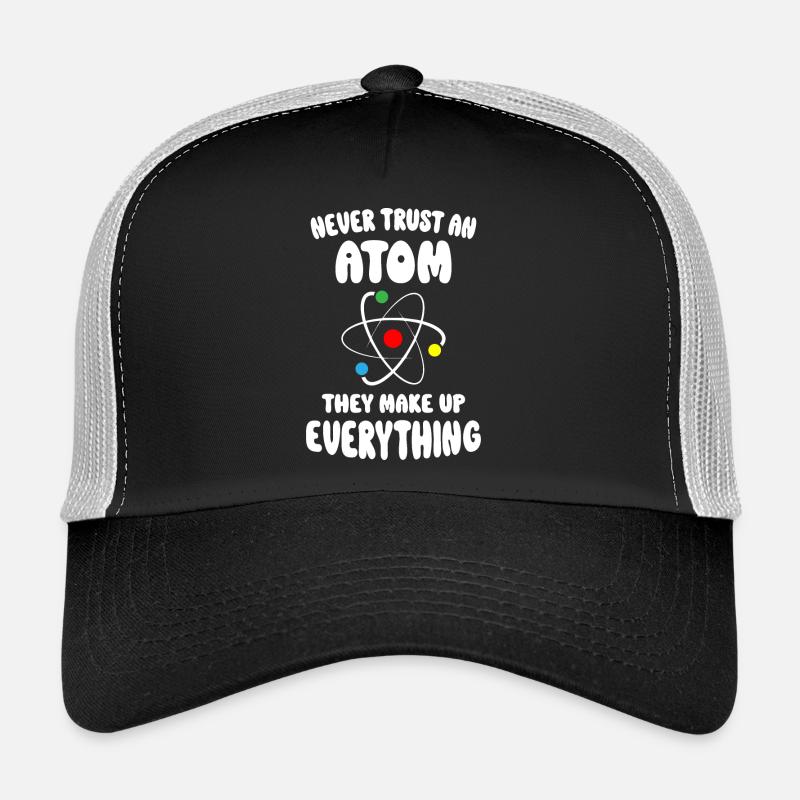 Never Trust An Atom - Trucker Cap - Schwarz/Steingrau