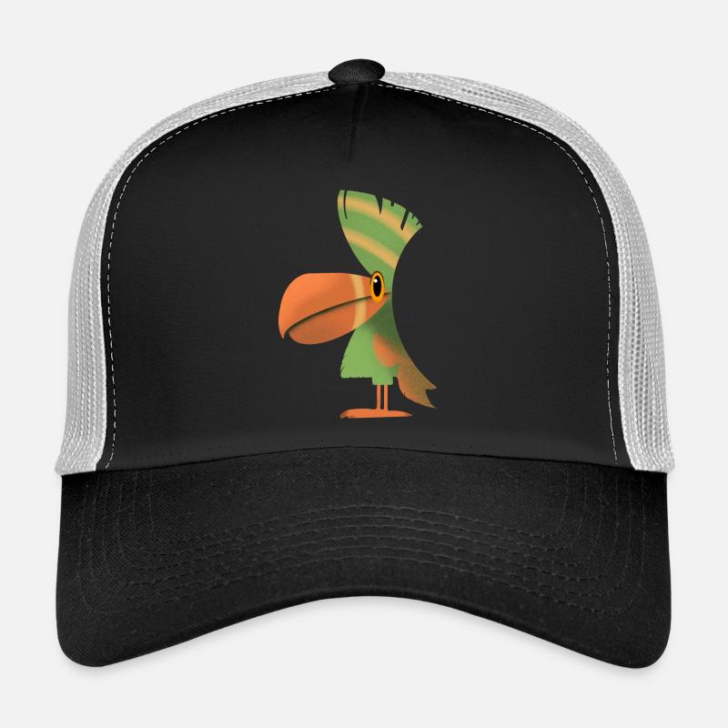 Tukan - Trucker Cap - Schwarz/Steingrau