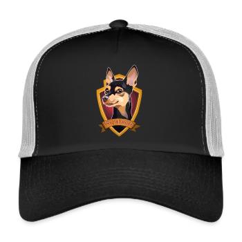 Prager Rattenhund - Trucker Cap - Schwarz/Steingrau - Vorne