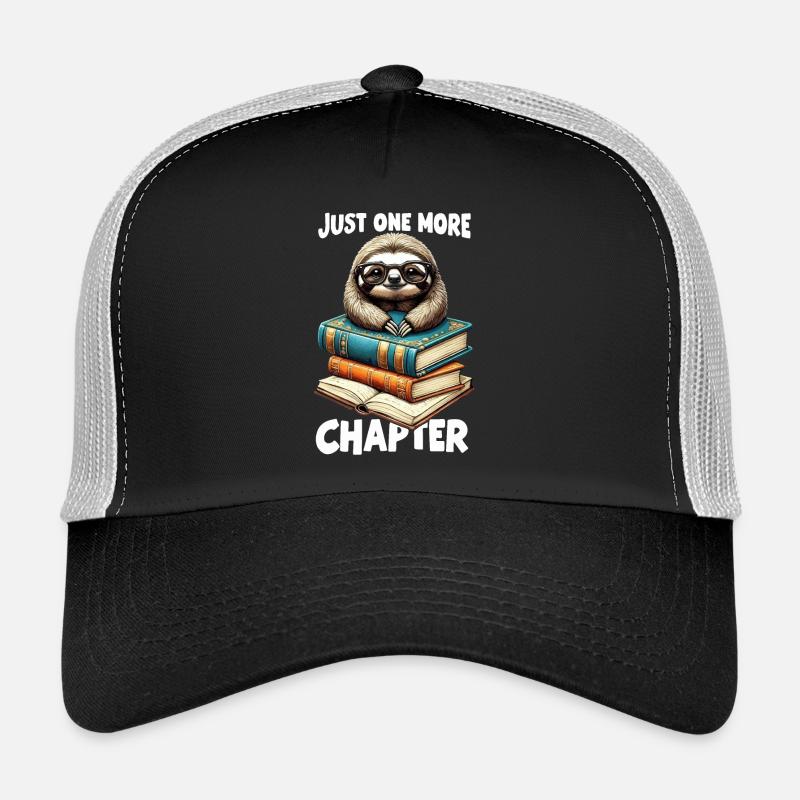 Nur noch ein Kapitel - Bücherwurm Faultier liest Trucker Cap